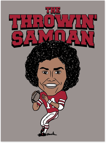 Throwin Samoan Merchandise Winter 2025 - Comfort Colors Long Sleeve T-Shirt