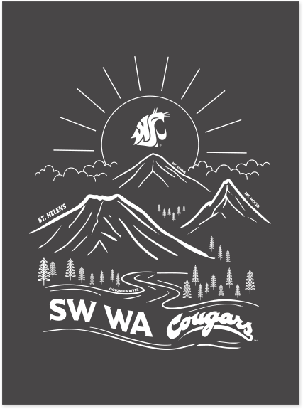 Washington State University Alumni Association SW WA Chapter Merchandise Fall 2026 - Women's Tee