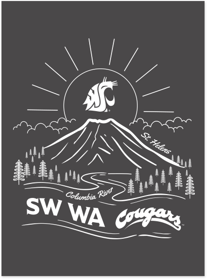 Washington State University Alumni Association SW WA Chapter Merchandise Fall 2026 - Youth Tee