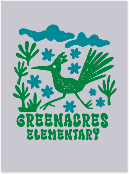 Greenacres Elementary PTA Merchandise Fall 2026 - Youth Crewneck (Flower Apparel)