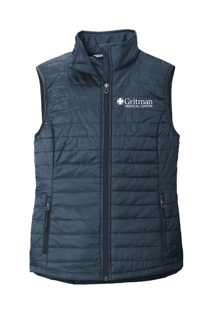 Gritman Medical Center Employee Store May 2024 - Ladies Packable Puffy Vest