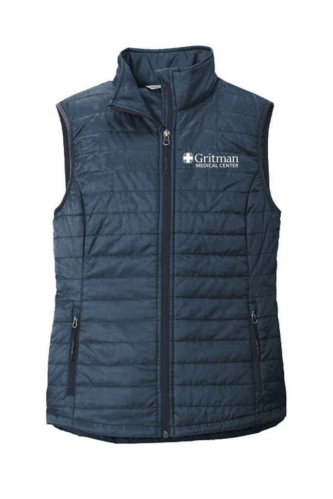 Gritman Medical Center Employee Store December 2024 - Ladies Packable Puffy Vest