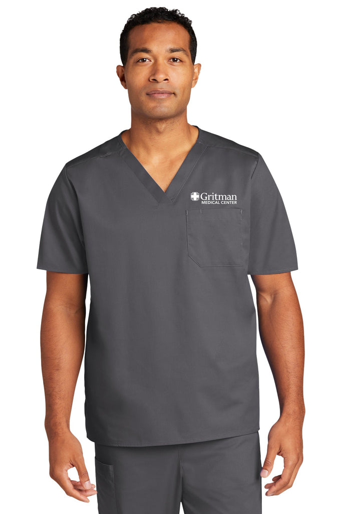 Gritman Medical Center Employee Store April 2024 - WonderWink Unisex V-Neck Scrub Top