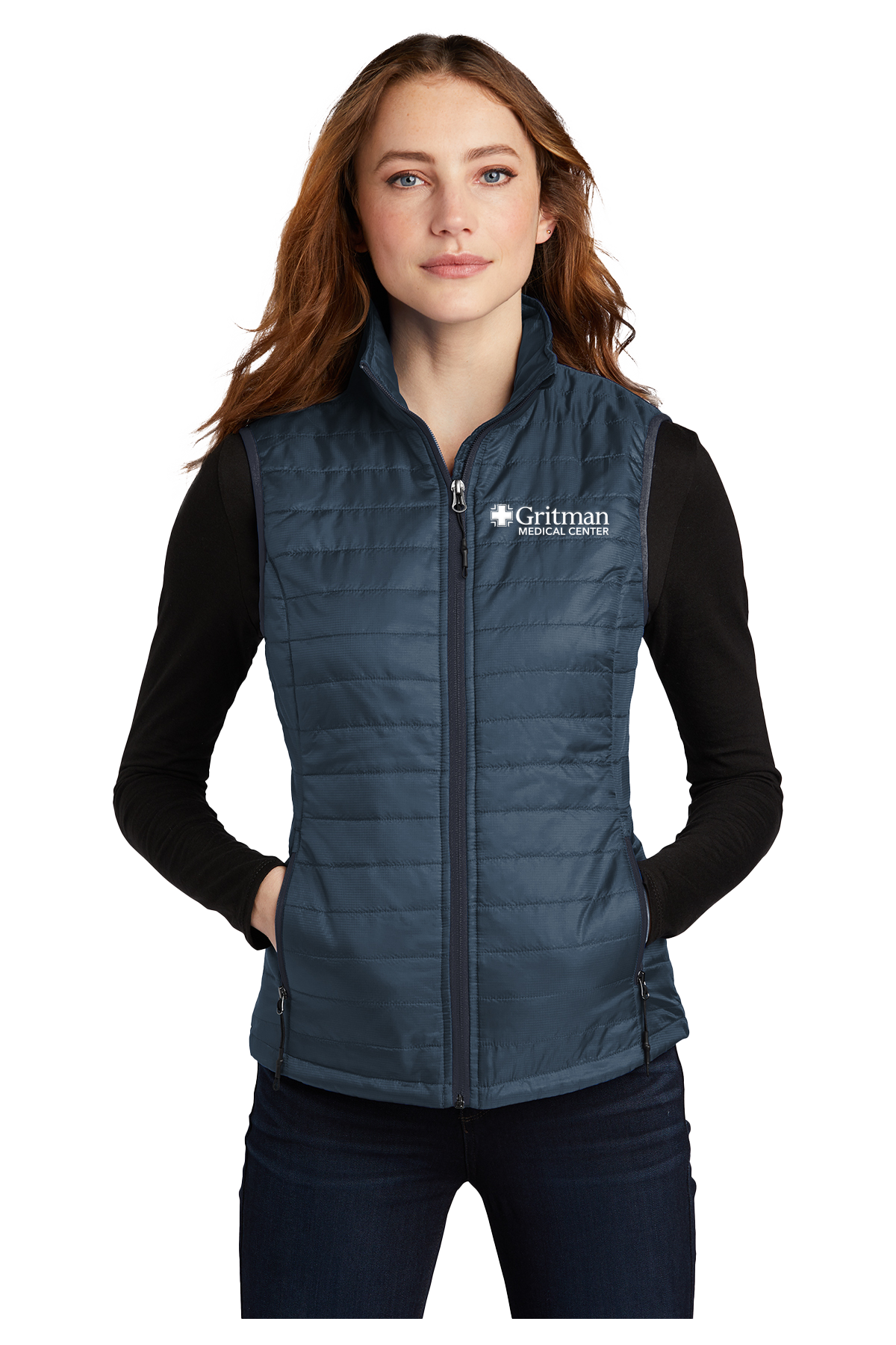 Gritman Medical Center 365 Employee Store January 2025 - Ladies Packable Puffy Vest