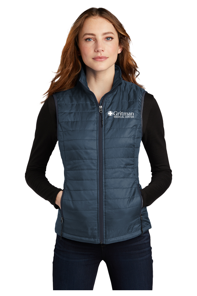 Gritman Medical Center Employee Store December 2024 - Ladies Packable Puffy Vest