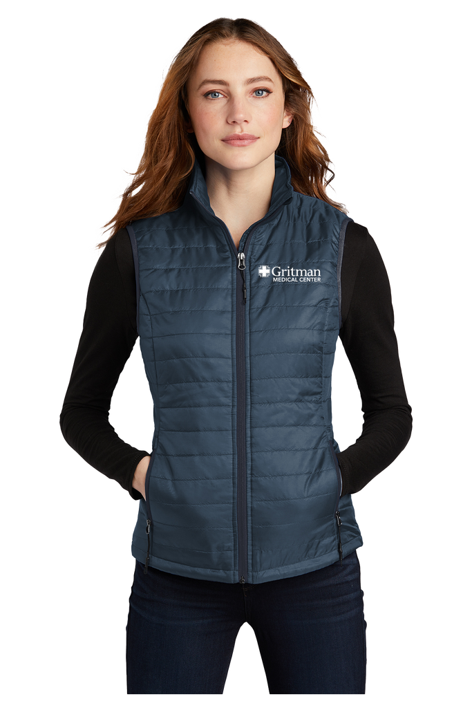 Gritman Medical Center Employee Store May 2024 - Ladies Packable Puffy Vest