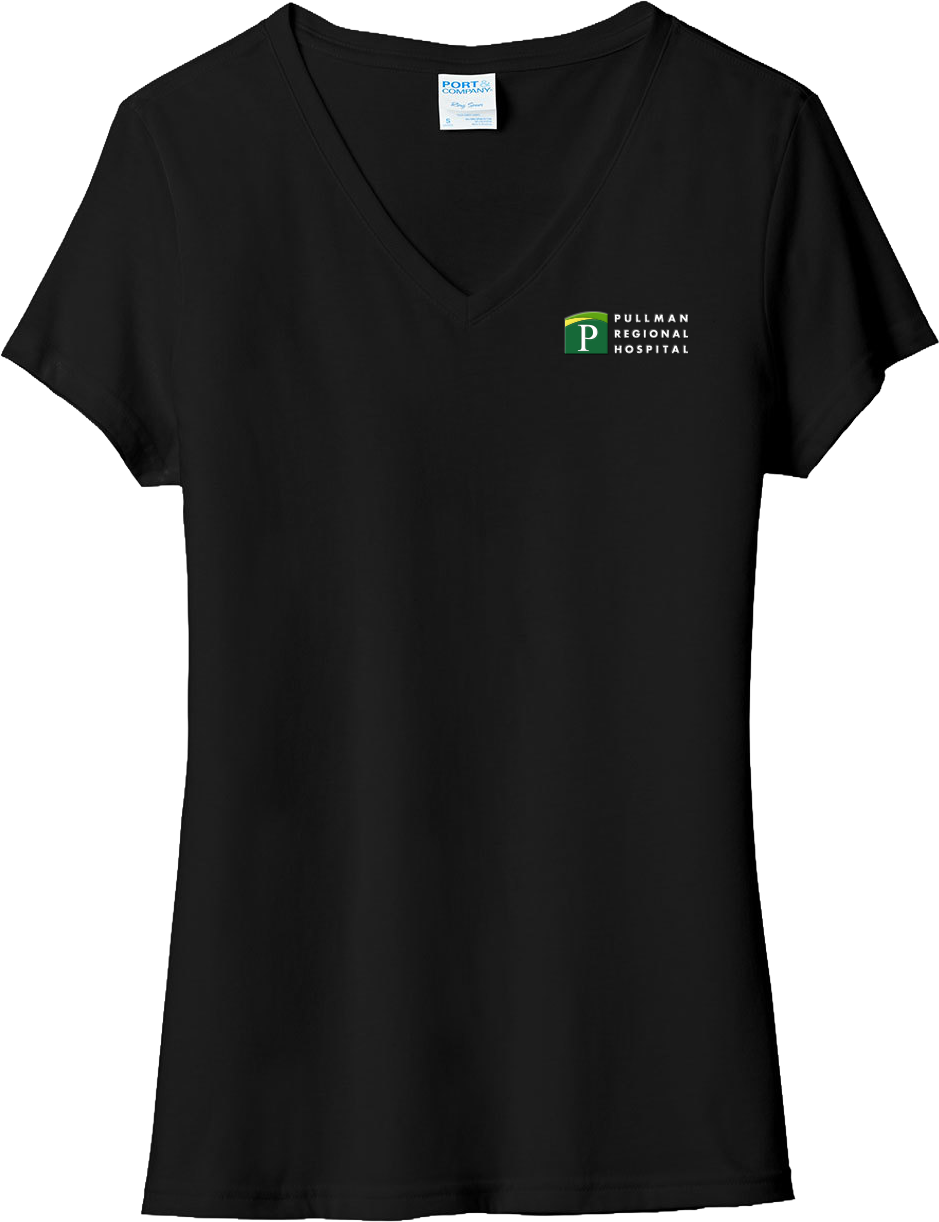 Pullman Regional Hospital Employee Store June 2026 - Ladies V-Neck Tee