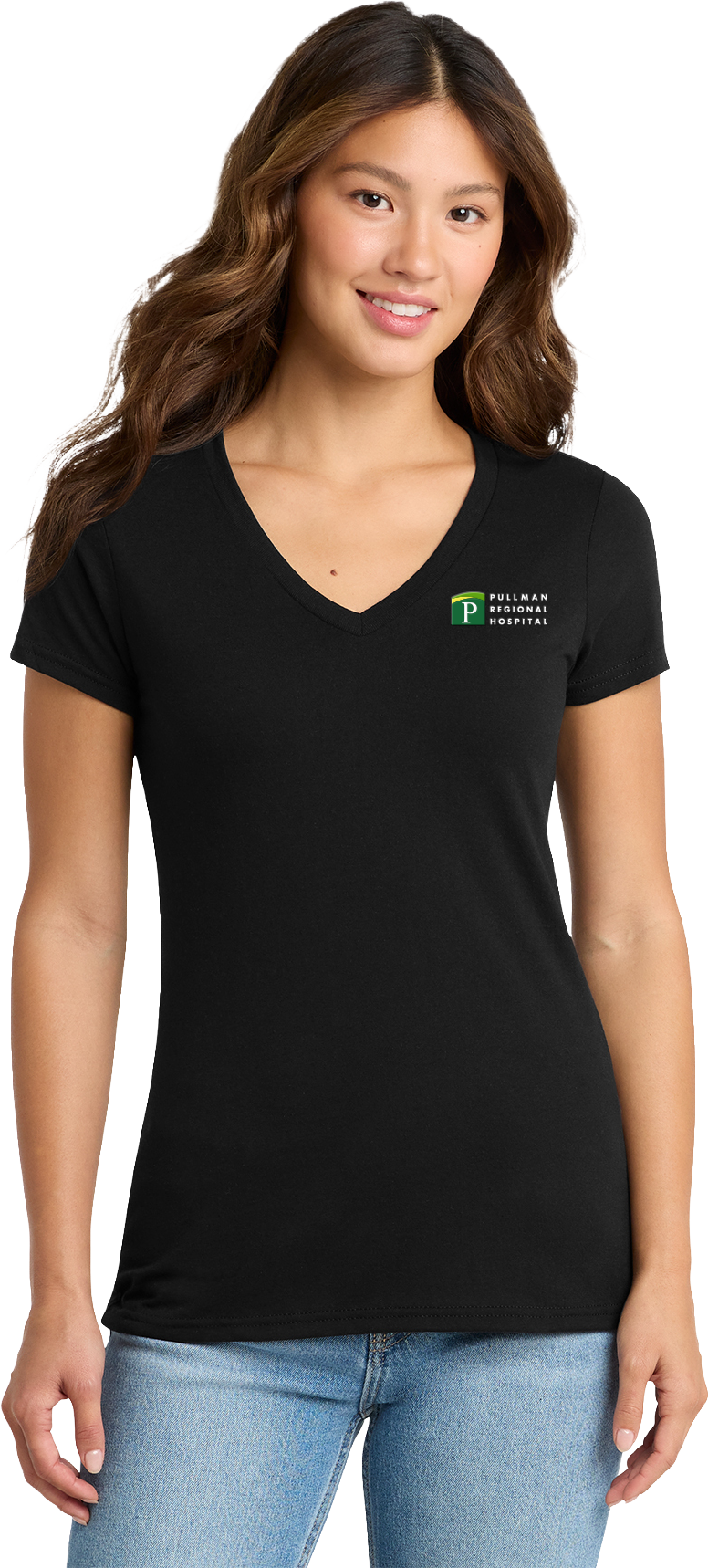 Pullman Regional Hospital Employee Store June 2026 - Ladies V-Neck Tee