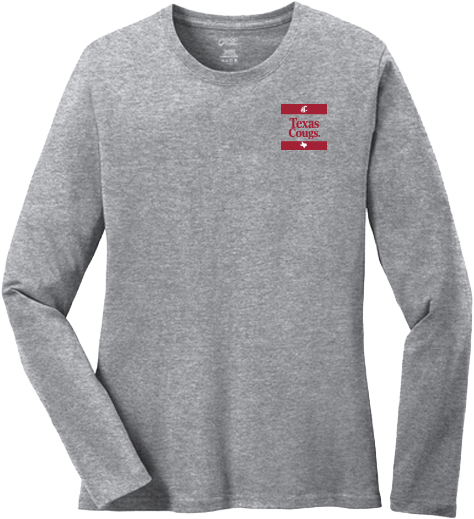 Washington State University Alumni Association Texas Merchandise Fall 2026 - Women's Long Sleeve Tee (Texas Design)