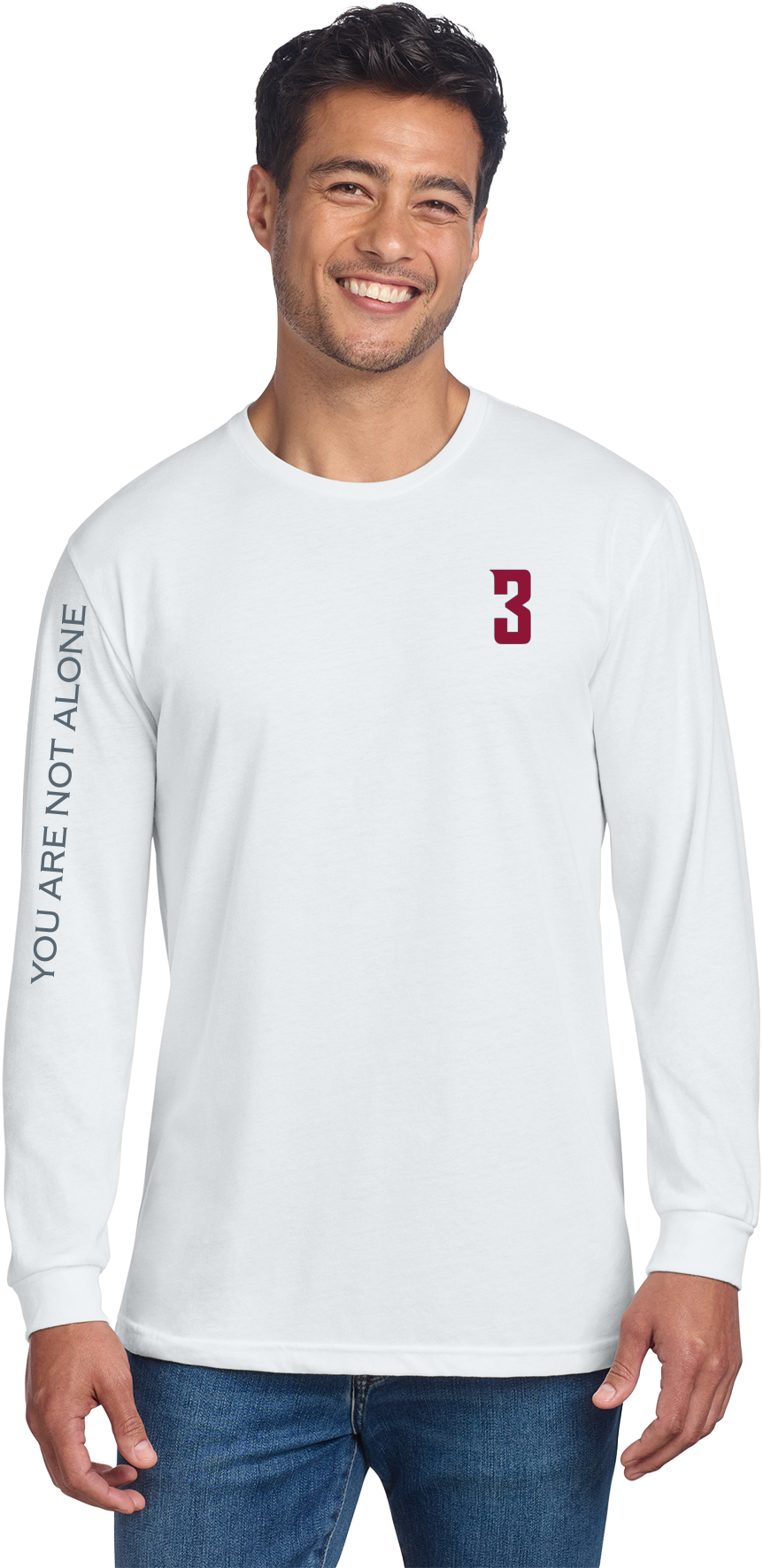 Hilinski's Hope - 'You Are Not Alone' Long Sleeve T-Shirt