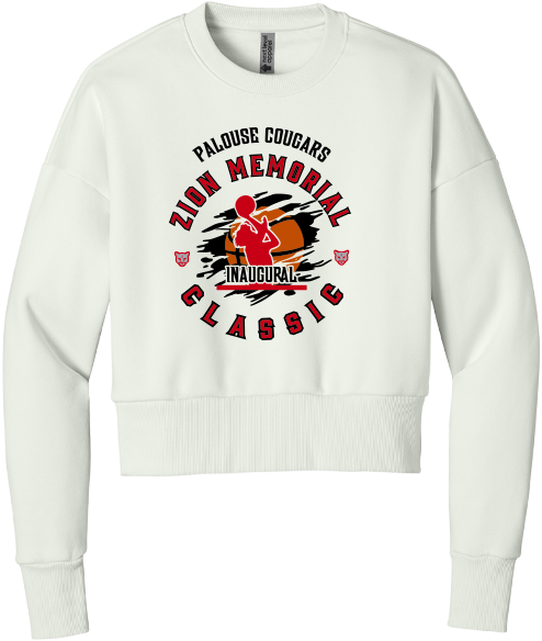 Palouse Cougars Zion Memorial Fan Apparel Fall 2025 - Ladies Crewneck