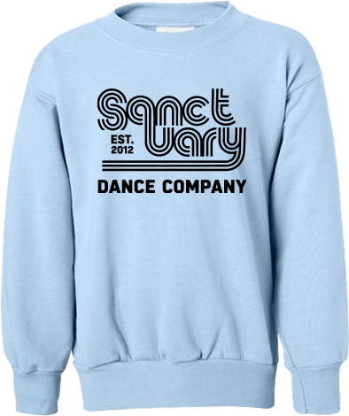 Sanctuary Dance Merchandise Spring 2026 - Youth Crewneck (Retro Design)