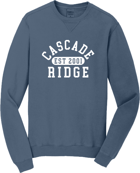 Cascade Ridge Elementary Merchandise Fall 2026 - Beach Wash Crewneck