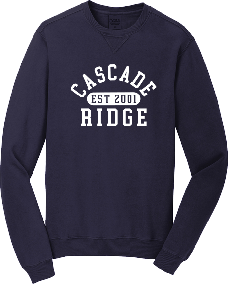 Cascade Ridge Elementary Merchandise Fall 2026 - Beach Wash Crewneck