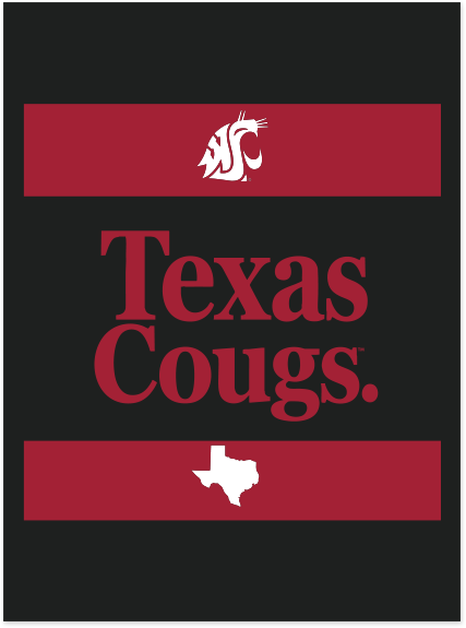Washington State University Alumni Association Texas Merchandise Summer 2026 - Texas Cougs T-Shirt