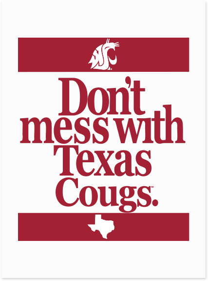 Washington State University Alumni Association Texas Merchandise Summer 2026 - Texas Cougs T-Shirt