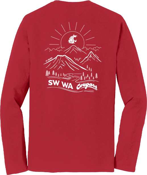 Washington State University Alumni Association SW WA Chapter Merchandise Fall 2026 - Long Sleeve Tee