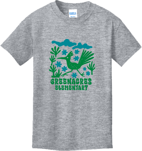Greenacres Elementary PTA Merchandise Fall 2026 - Youth Cotton Tee (Flower Apparel)