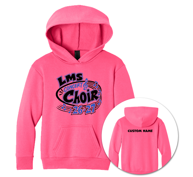 Lincoln Middle School Choir Tees October 2026 - Youth Hoodie Bundle