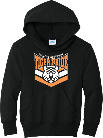 Twin City Elementary Merchandise Fall 2026 - Youth Hoodie (Mascot Design)