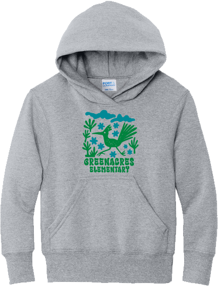 Greenacres Elementary PTA Merchandise Fall 2026 - Youth Port & Co Hoodie (Flower Apparel)