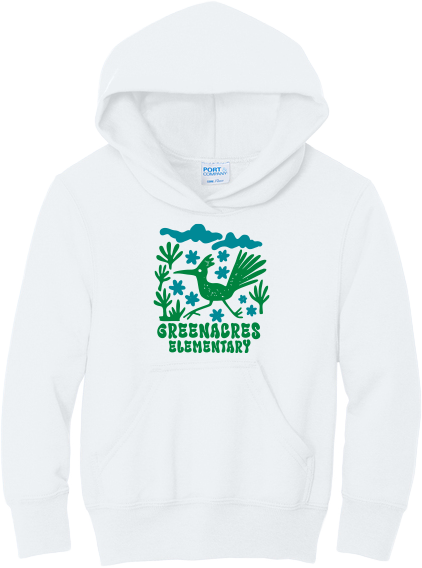 Greenacres Elementary PTA Merchandise Fall 2026 - Youth Port & Co Hoodie (Flower Apparel)