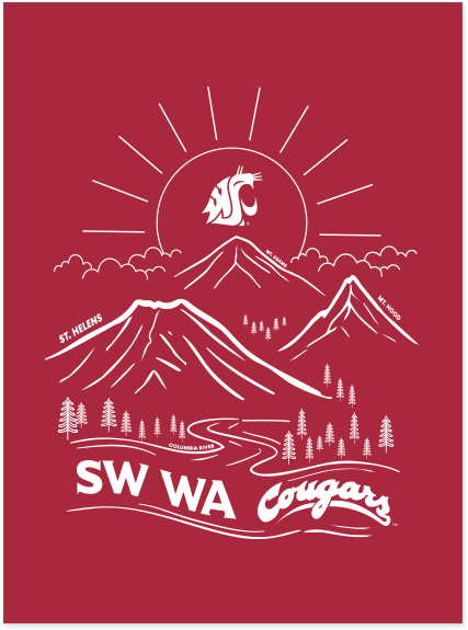 Washington State University Alumni Association SW WA Chapter Merchandise Fall 2026 - Women's Tee