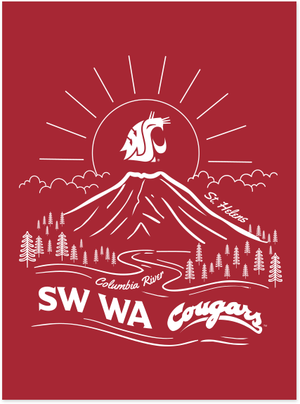 Washington State University Alumni Association SW WA Chapter Merchandise Fall 2026 - Youth Tee