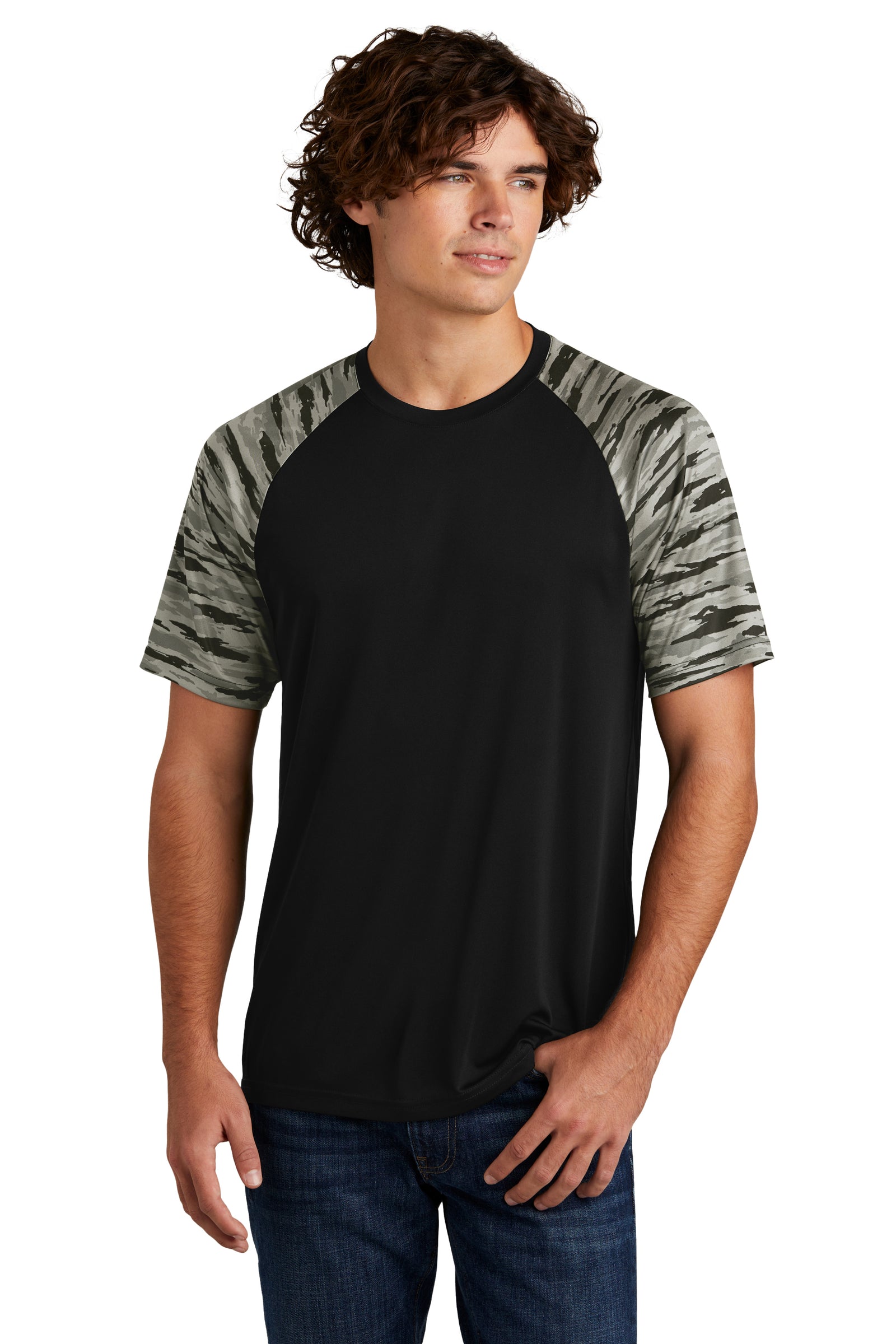 Sport-Tek® Drift Camo Colorblock Tee