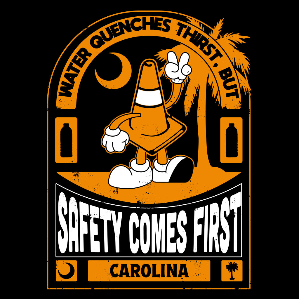Safety Comes First Retro Mascot