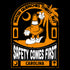 Safety Comes First Retro Mascot