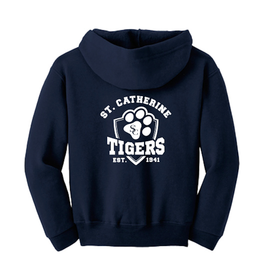 St. Catherine School Fall Pop-Up September 2023 - Youth Full-Zip Hooded Sweatshirt