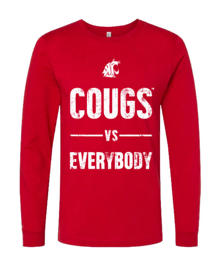 Washington State University Cougs vs. Everybody Pop Up September 2023 - Unisex Long Sleeve T-Shirt