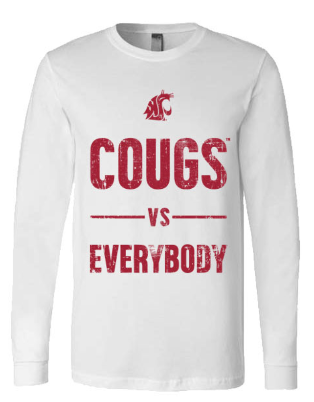 Washington State University Cougs vs. Everybody Pop Up September 2023 - Unisex Long Sleeve T-Shirt