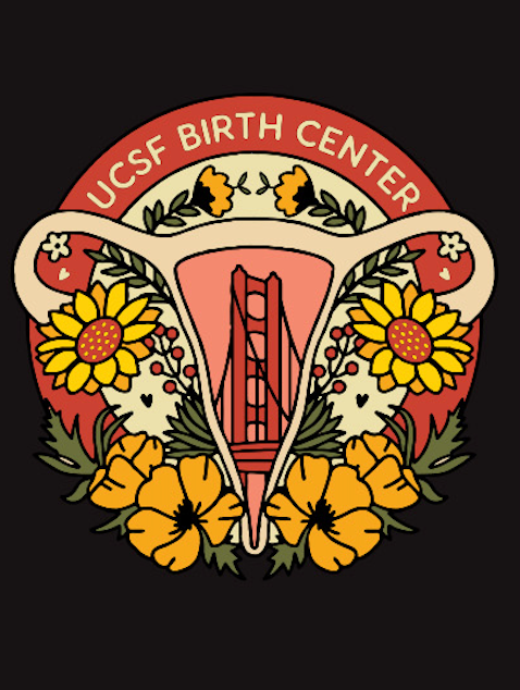 UCSF Birth Center Flower Apparel Summer 2023 - Long Sleeve T-Shirt (Colorful Design)