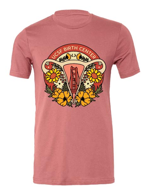 UCSF Birth Center Flower Apparel Summer 2023 - T-Shirt (Colorful Design)