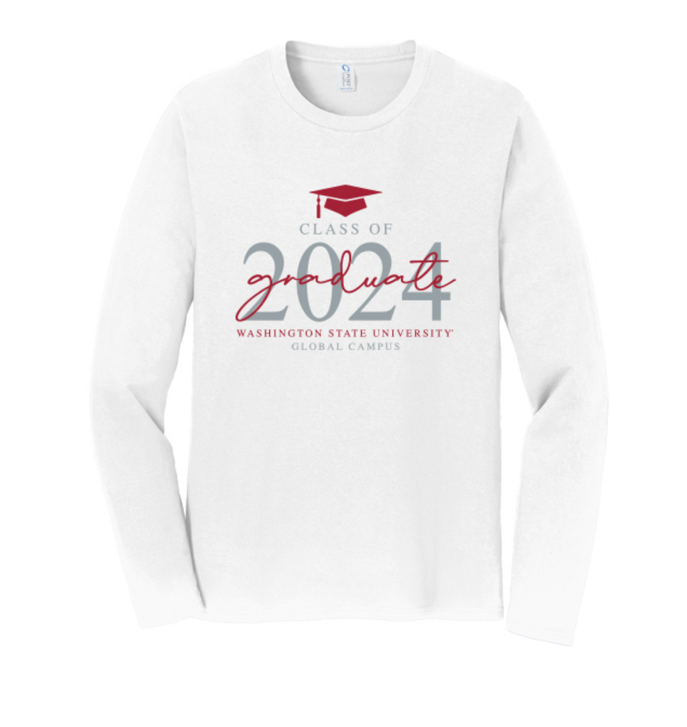 Washington State University Global Graduation Pop Up Spring 2024 - Graduate Long Sleeve T-Shirt