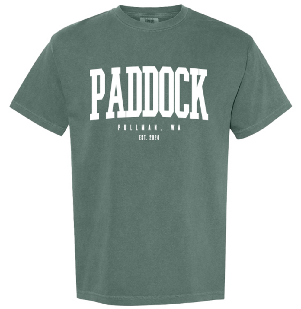 Paddock Spirits Co. Winter Merch 2024 - Bold Name T-Shirt