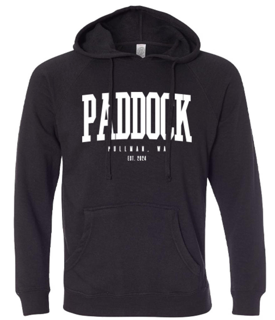 Paddock Spirits Co. Winter Merch 2024 - Bold Name Hoodie