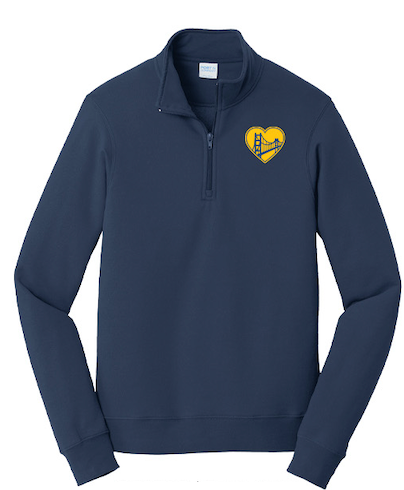 UCSF PCICU Apparel Winter 2025 - 1/4 Zip (Basketball Design)