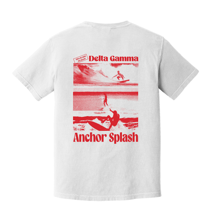 University of Idaho Delta Gamma Anchor Splash Apparel Spring 2025 - T-Shirt