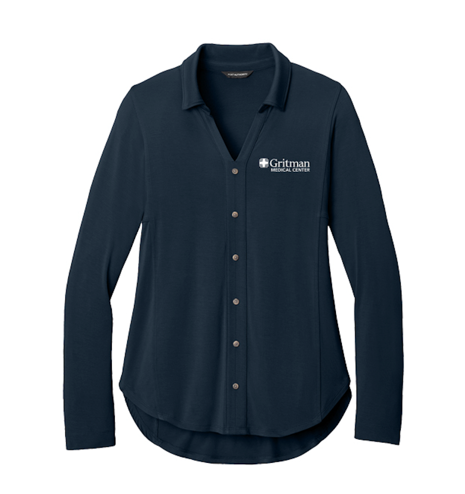 Gritman Medical Center Employee Store April 2025 - Ladies Knit Button Tunic
