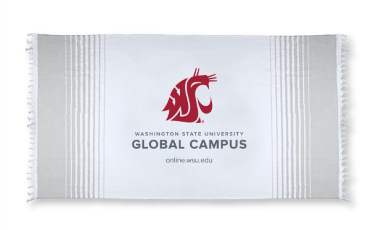 Washington State University Global Graduation Merchandise Spring 2025 - Beach Towel