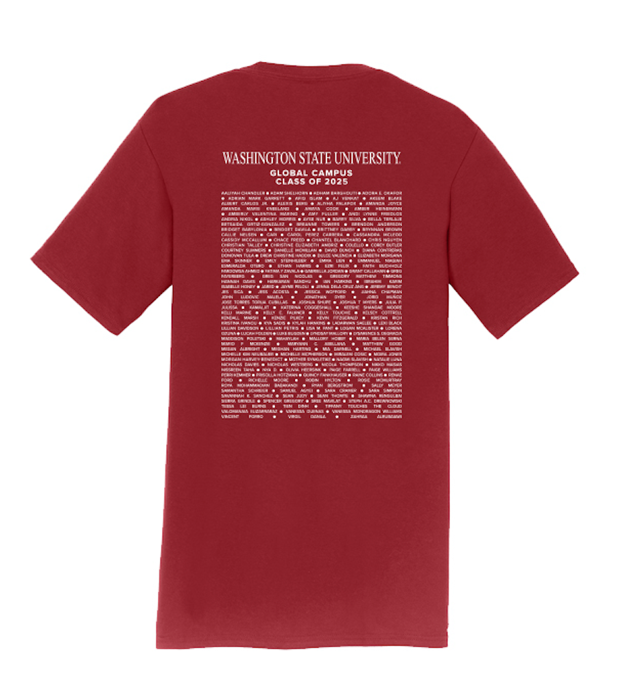 Washington State University Global Graduation Merchandise Spring 2025 - T-Shirt