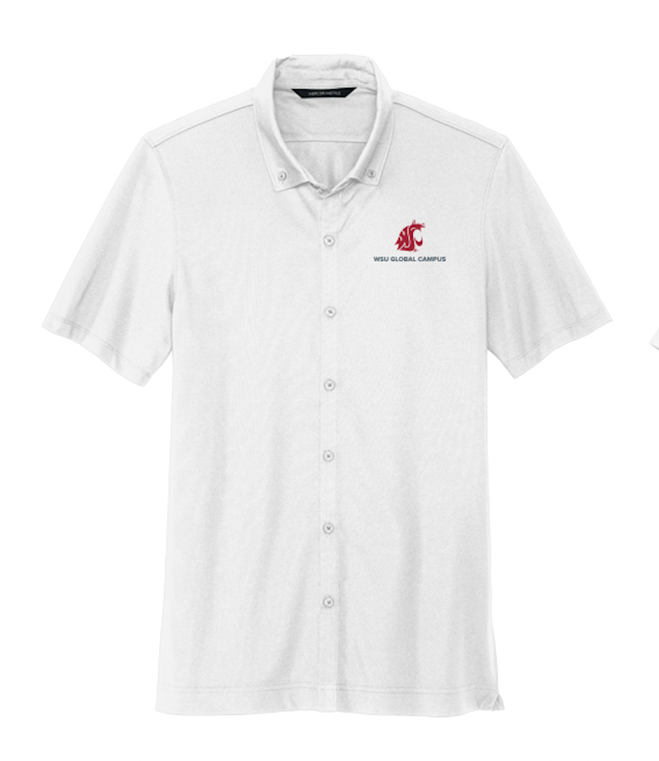 Washington State University Global Graduation Merchandise Spring 2025 - Mercer+Mettle Full Button Polo