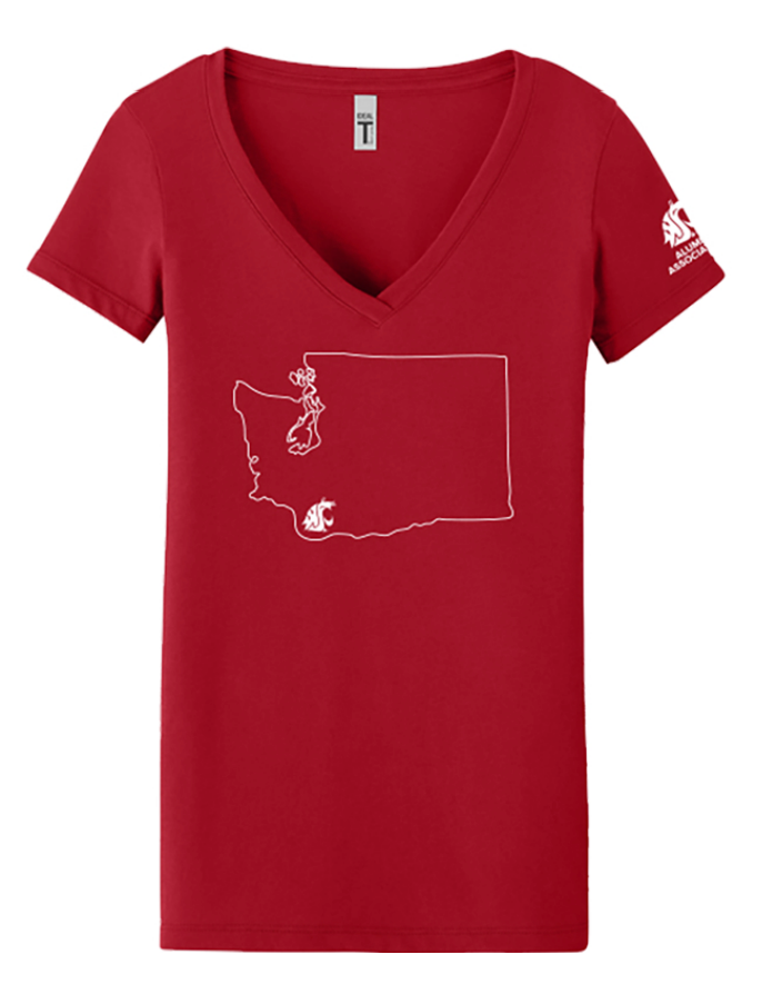 Washington State University Alumni Association SW WA Chapter Pop Up August 2025 - Women's V-Neck T-Shirt