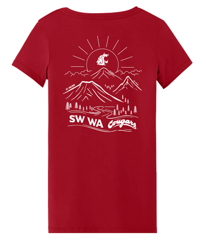 Washington State University Alumni Association SW WA Chapter Pop Up August 2025 - Women's V-Neck T-Shirt