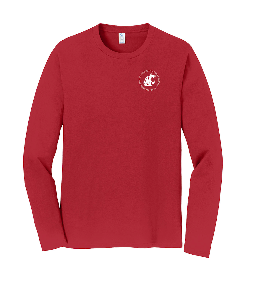 Washington State University Cougar Marching Band Merchandise Fall 2025 - Long Sleeve T-Shirt