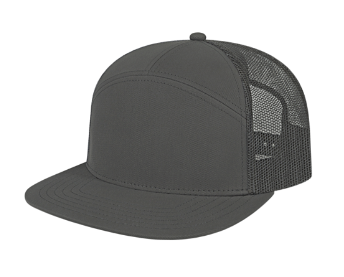 7 Panel Trucker Mesh Back Cap