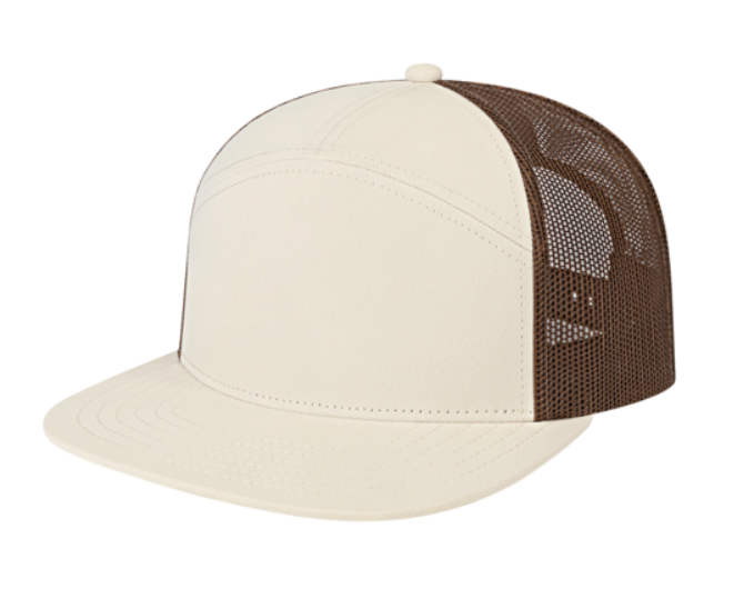 7 Panel Trucker Mesh Back Cap